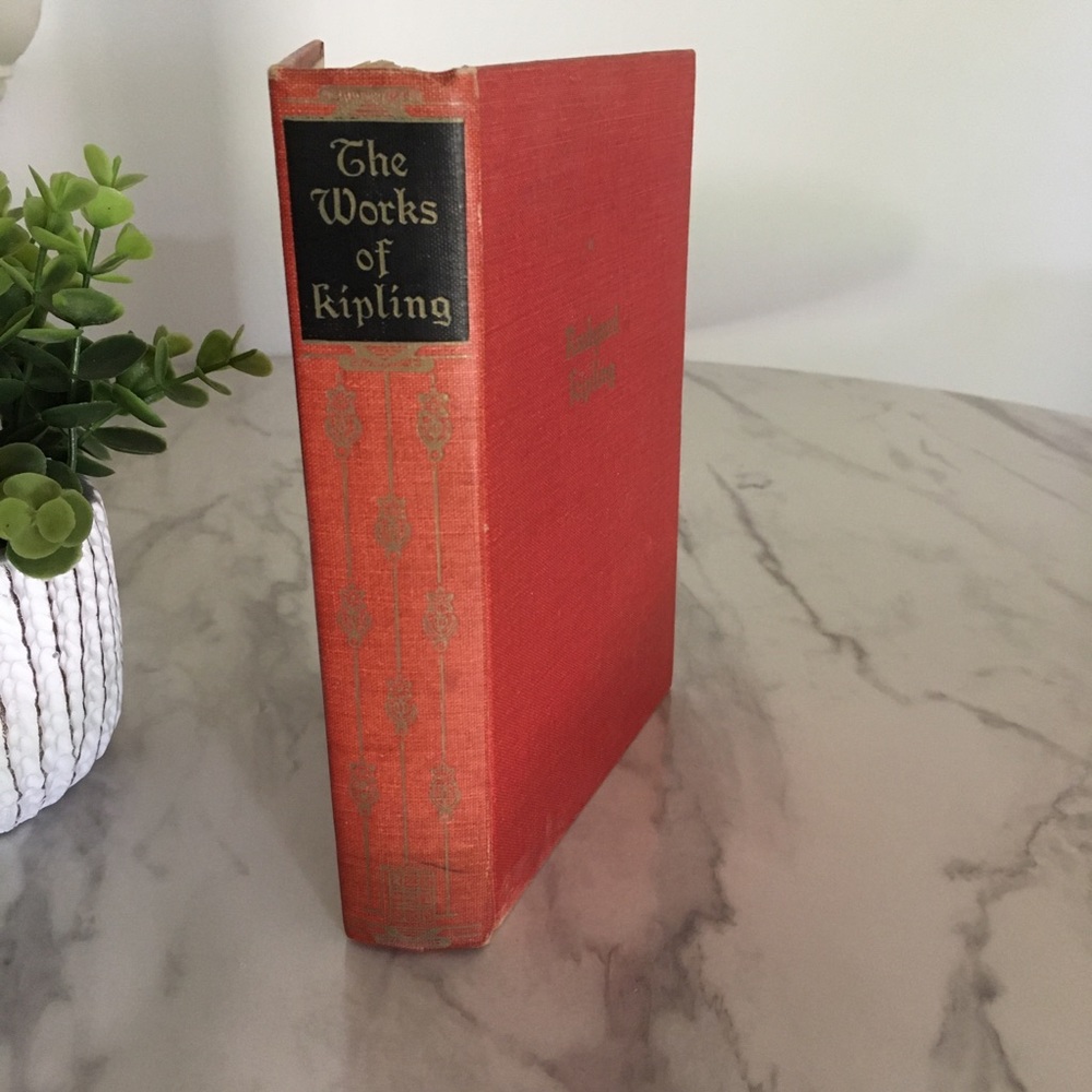 Antique Poetry Book The Works of Rudyard Kipling